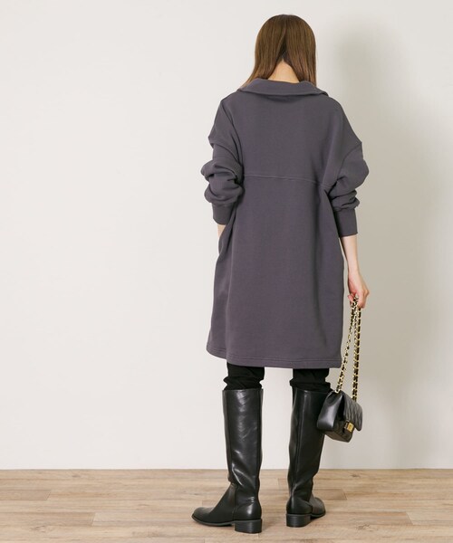 URBAN RESEARCH Sonny Label（アーバンリサーチサニーレーベル）の「ハーフジップスウェットチュニック（チュニック・レディース・オレンジ/グレー/ブラック・FREE）」の21枚目の写真