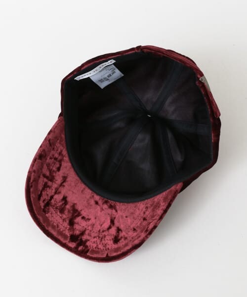 SENSE OF PLACE by URBAN RESEARCH(センスオブプレイスバイアーバンリサーチ)の「クラッシュベロアキャップ∴(キャップ・レディース・BORDEAUX/BLACK/BEIGE・one/One)」の9枚目の写真