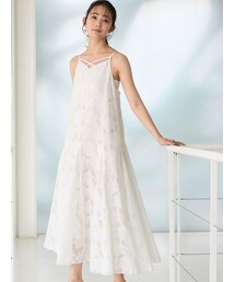 MERCURYDUO | カットジャガードベア付キャミワンピース(ワンピース)