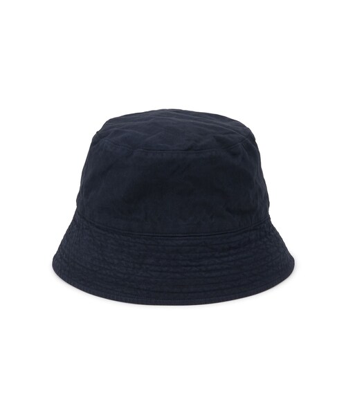 ADAM ET ROPE'（アダムエロペ）の「【AURALEE(オーラリー)】GARMENT-DYED FINX CHINO BUCKET HAT MADE BY KIJIMA TAKAYUKI（ハット・レディース・ホワイト/キナリ/ネイビー・F）」の6枚目の写真