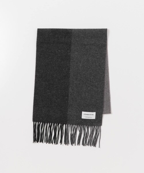 URBAN RESEARCH DOORS（アーバンリサーチドアーズ）の「カシミヤブレンドパネルマフラー（マフラー・メンズ・CHARCOAL/BROWN/BLUE/ORANGE・-）」の6枚目の写真