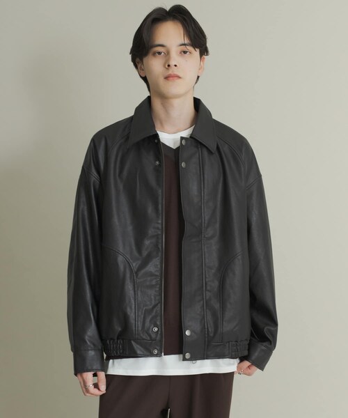 SENSE OF PLACE by URBAN RESEARCH(センスオブプレイスバイアーバンリサーチ)の「FLブルゾン(ブルゾン・メンズ・BLACK/BROWN・S/M/L)」の21枚目の写真