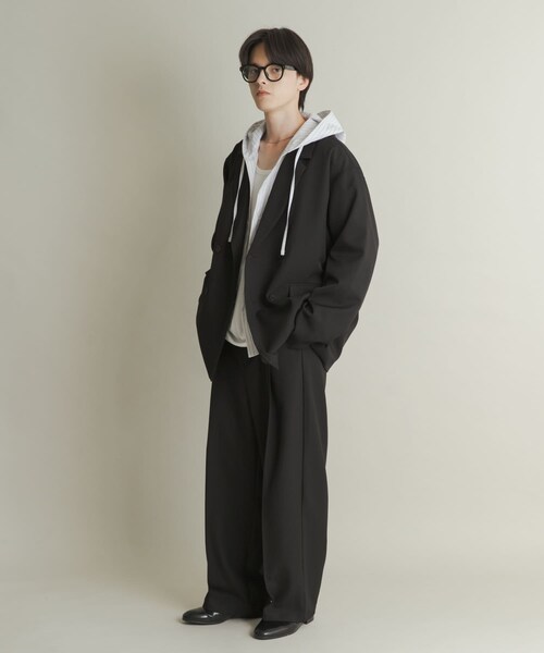 SENSE OF PLACE by URBAN RESEARCH（センスオブプレイスバイアーバンリサーチ）の「ダブルルーズテーラードジャケット（テーラードジャケット・メンズ・BLACK/BROWN/BRN CHECK・M/L）」の15枚目の写真