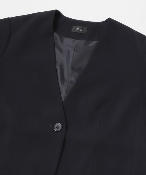 URBAN RESEARCH DOORS（アーバンリサーチドアーズ）の「ノーカラージャケット（その他アウター・レディース・NAVY/BLACK・Free）」の22枚目の写真