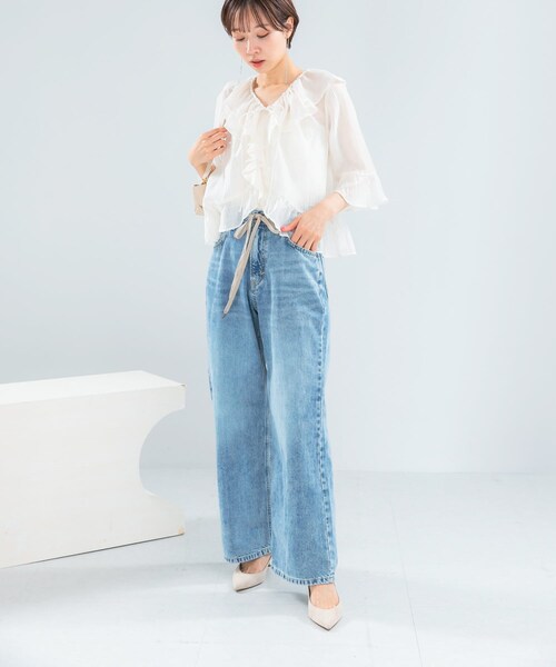 URBAN RESEARCH ROSSO（アーバンリサーチロッソ）の「『別注』Lee×ROSSO　STRING DENIM PANTS（デニムパンツ・レディース・C100OW/C156USED・XS/S/M）」の9枚目の写真