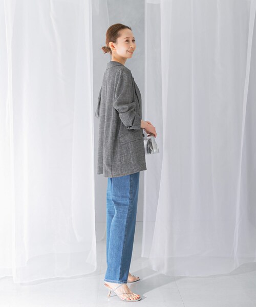 URBAN RESEARCH ROSSO（アーバンリサーチロッソ）の「カラミダブルジャケット（テーラードジャケット・レディース・black×off/beige×off・36/38）」の16枚目の写真