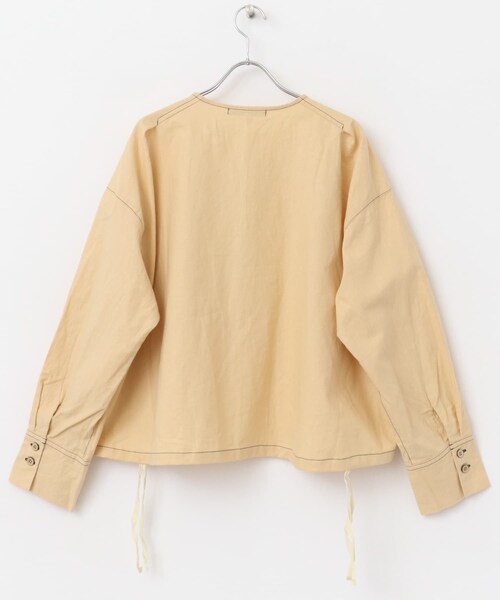 かぐれ(カグレ)の「Vlas Blomme ステッチヨークブラウス(シャツ/ブラウス・レディース・Beige/Black・FREE)」の21枚目の写真