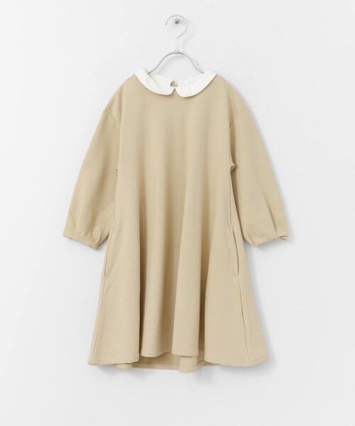 URBAN RESEARCH DOORS（アーバンリサーチドアーズ）の「付け襟フレアワンピース(KIDS)（ワンピース・キッズ・BEIGE/NAVY・105/120/135）」の8枚目の写真
