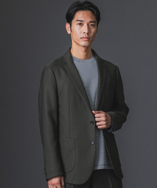 URBAN RESEARCH DOORS(アーバンリサーチドアーズ)の「LIFE STYLE TAILOR ウールライクツイルコンフォータブルジャケット(テーラードジャケット・メンズ・KHAKI/NAVY/BROWN・S/M/L/XL)」の18枚目の写真
