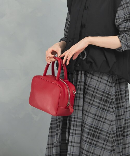 URBAN RESEARCH ROSSO（アーバンリサーチロッソ）の「スクエアボストンバッグ（ボストンバッグ・レディース・BLACK/RED・-）」の11枚目の写真