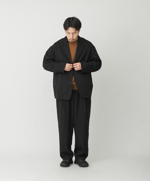 EKAL（エカル）の「ウールライクジャケット（テーラードジャケット・メンズ・ブラウン/チャコール/ブラック・M/L）」の21枚目の写真