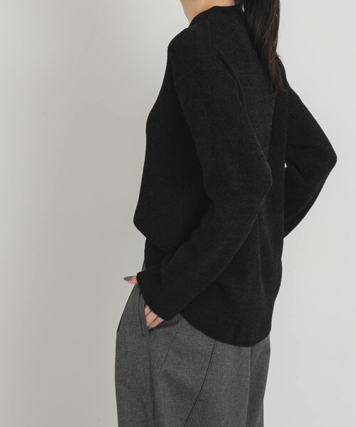 EKAL（エカル）の「ハイゲージモールニットプルオーバー（ニット/セーター・レディース・ホワイト/グレー/ブラック・One）」の17枚目の写真