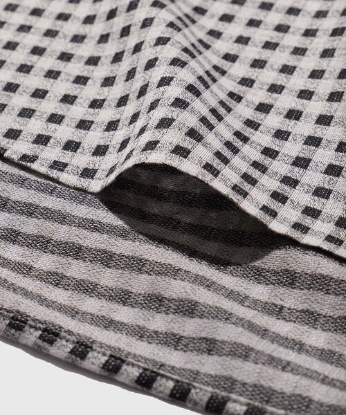 ADAM ET ROPE'（アダムエロペ）の「【KANEMASA FIL./カネマサフィル】36G Modest Check Shirt（シャツ/ブラウス・メンズ・ホワイト/グリーン・L/M）」の12枚目の写真