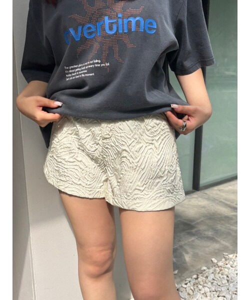 EVRIS（エヴリス）の「ジャガードショートパンツ（その他パンツ・レディース・アイボリー/ブラック・S/M）」の5枚目の写真