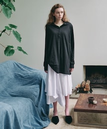 URBAN RESEARCH | Teya Stripe Long Polo(ポロシャツ)