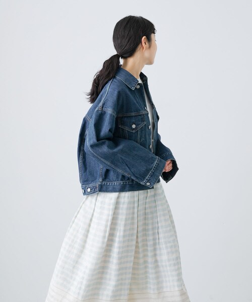 かぐれ（カグレ）の「HARi WIDE SLEEVE DENIM JACKET（デニム