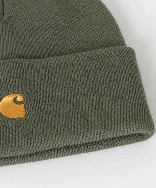 SENSE OF PLACE by URBAN RESEARCH（センスオブプレイスバイアーバンリサーチ）の「CARHARTT　CHASE BEANIE（ニットキャップ/ビーニー・メンズ・BLK/GLD/H.BRN/GLD/Leaf/GLD・One）」の12枚目の写真