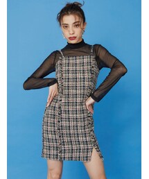 EVRIS | ツイードフリンジジャンスカ(ジャンパースカート)