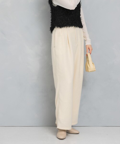 URBAN RESEARCH ROSSO（アーバンリサーチロッソ）の「ツイードストレートパンツ（その他パンツ・レディース・IVORY/NAVY×BRN・36/38）」の5枚目の写真