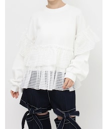 merry jenny | チュールフリルトレーナー(スウェット)