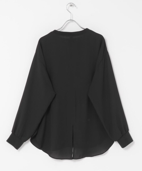 URBAN RESEARCH ROSSO（アーバンリサーチロッソ）の「リブドッキングセミシアープルオーバー（Tシャツ/カットソー・レディース・WHITE/BLACK・Free）」の7枚目の写真