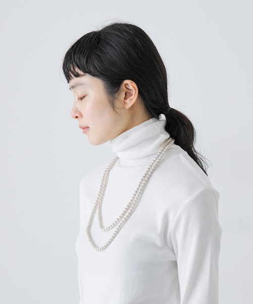 かぐれ（カグレ）の「CITRUS　GUDLI NECKLACE（ネックレス・レディース・Black/Ecru/L Grey・-0）」の16枚目の写真