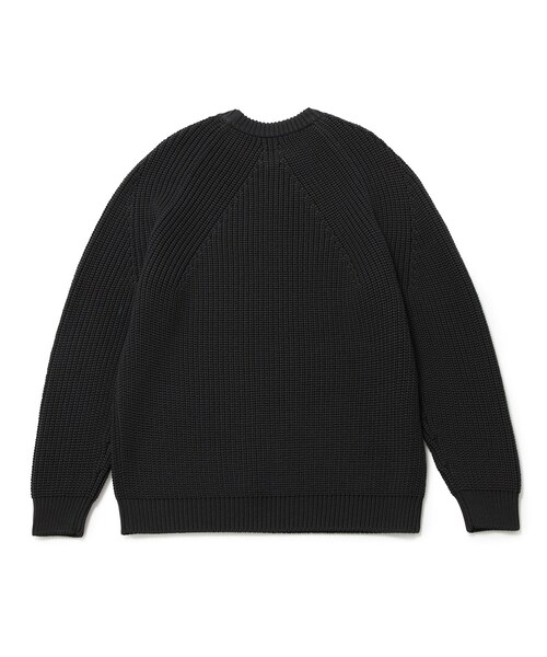 ADAM ET ROPE'（アダムエロペ）の「【BATONER】SIGNATURE CN（ニット/セーター・メンズ・ブラック/チャコール/イエロー・L/M）」の8枚目の写真