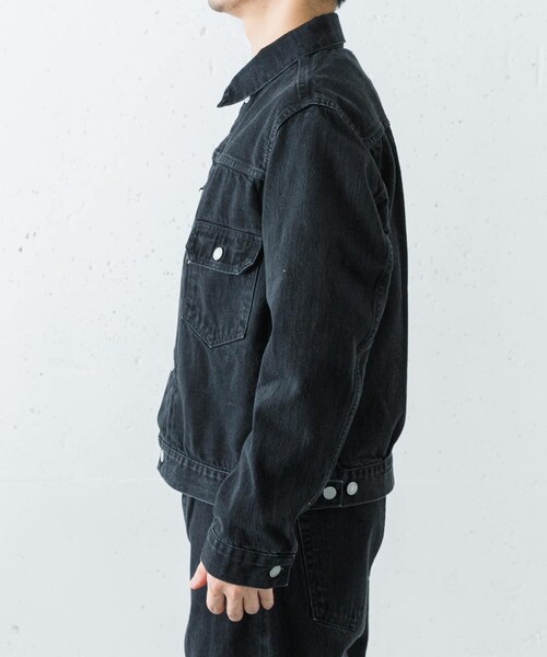 URBAN RESEARCH（アーバンリサーチ）の「Scye　SELVAGE DENIM JACKET T-2（デニムジャケット・メンズ・クロ・36/38/40）」の6枚目の写真