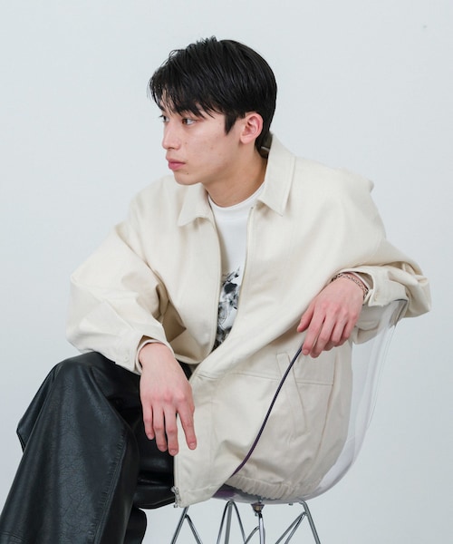 JUNRED(ジュンレッド)の「j.n.r.d / ルーズジップデニムブルゾン(デニムジャケット・メンズ・キナリ/ネイビー・L/M)」の10枚目の写真