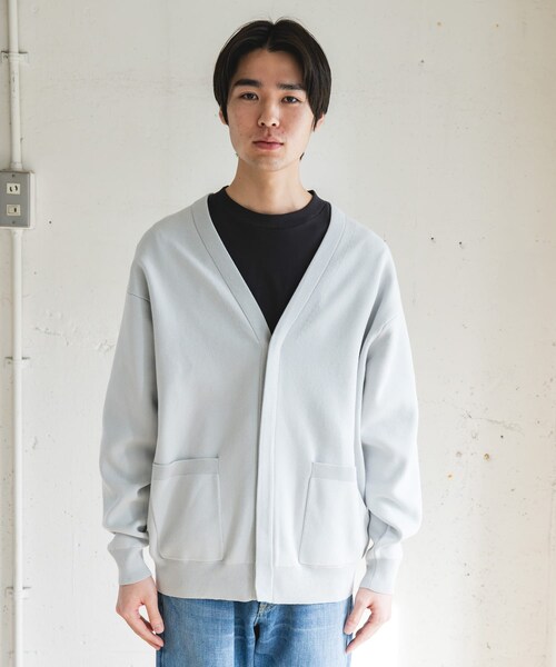 URBAN RESEARCH DOORS（アーバンリサーチドアーズ）の「『UR TECH Renew Knit』Vネックカーディガン（カーディガン/ボレロ・メンズ・GRAY/CHARCOAL/LIGHTBROWN・M/L）」の13枚目の写真