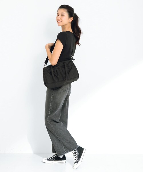 URBAN RESEARCH Sonny Label（アーバンリサーチサニーレーベル）の「SLAB　2wayPuffBostonBag（ボストンバッグ・レディース・ミント/オフ/ブラック・one）」の14枚目の写真
