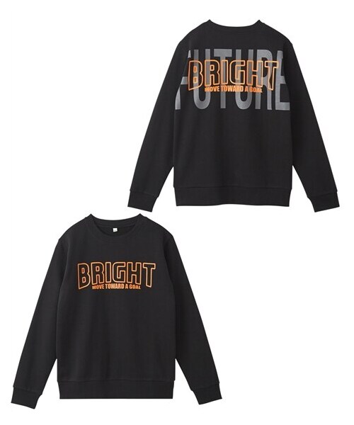 nissen（ニッセン）の「プリントスウェットトレーナー（男の子・女の子）（スウェット・キッズ・ブルー/杢グレー×ネイビー/グリーン/黒・140/150/160）」の6枚目の写真