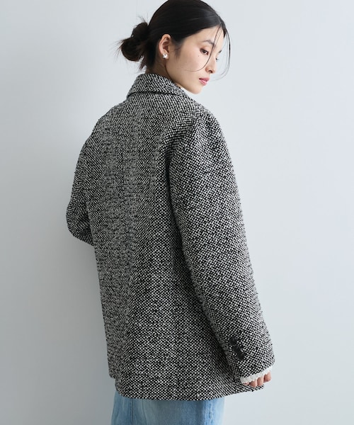 VIS（ビス）の「【新色追加】【アウター総選挙3位】シャギージャコット（その他アウター・レディース・ブラウン/ブラウン系/ベージュ/ブラック系・F）」の15枚目の写真