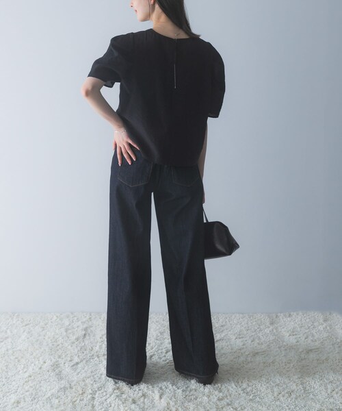URBAN RESEARCH ROSSO（アーバンリサーチロッソ）の「フォルムスリーブシアーブラウス（シャツ/ブラウス・レディース・WHITE/BLACK/BORDEAUX・Free）」の18枚目の写真