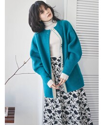 LAGUNAMOON | ラクーン配色ニットカーディガン(カーディガン/ボレロ)