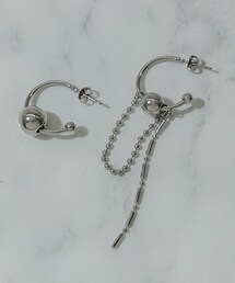 SMELLY | チェーンコンビアシンメトリーピアス(ピアス（両耳用）)