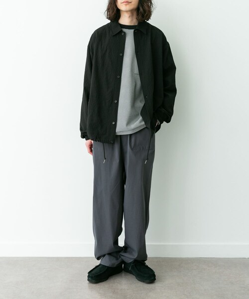 URBAN RESEARCH Sonny Label（アーバンリサーチサニーレーベル）の「シアサッカーコーチジャケット（ブルゾン・メンズ・ブラック/ネイビー/グリーン・M/L）」の19枚目の写真