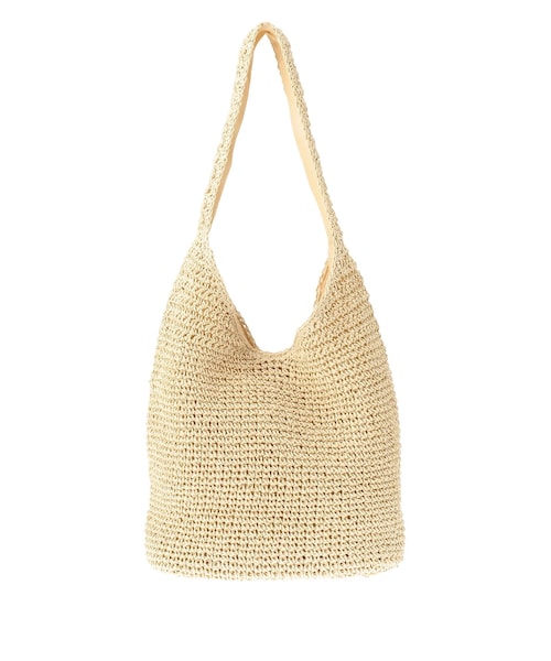 Ungrid（アングリッド）の「【Ca】雑材ショルダーバッグ（ハンドバッグ・レディース・ライトグレー/ベージュ・F）」の2枚目の写真