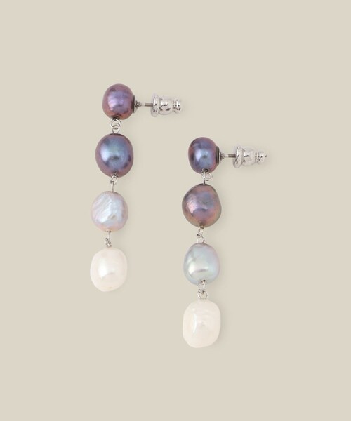 ROPE'(ロペ)の「グラデーションパールピアス(ピアス(両耳用)・レディース・ブルー系・F)」の7枚目の写真