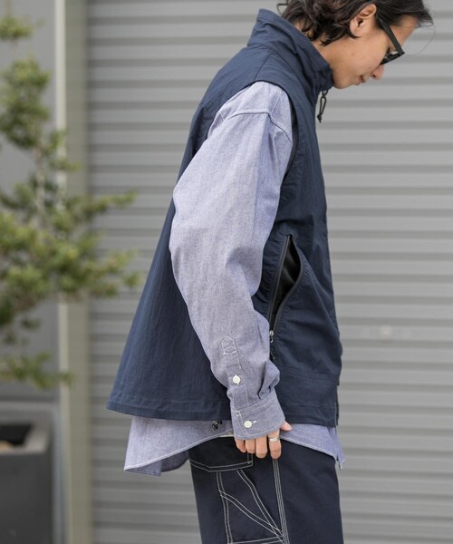 URBAN RESEARCH DOORS（アーバンリサーチドアーズ）の「FORK&SPOON　フィールドベスト（ベスト・メンズ・DARK NAVY/BROWN・4/5）」の13枚目の写真