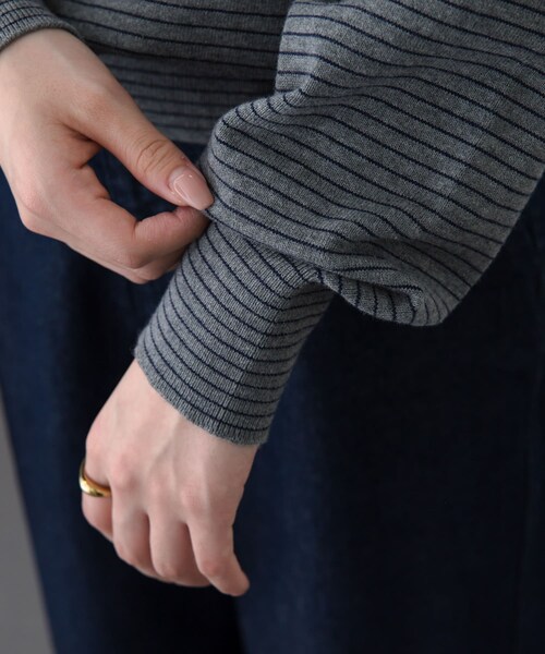 URBAN RESEARCH DOORS(アーバンリサーチドアーズ)の「FORK&SPOON ボーダークルーネックニット(ニット/セーター・レディース・IVOxNVY/GRYxNVY/BRNxBLU・1)」の17枚目の写真