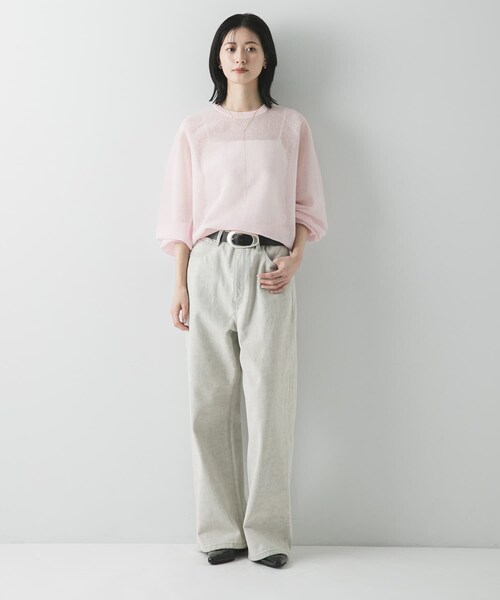 URBAN RESEARCH(アーバンリサーチ)の「『別注』PICCADILLY×URBAN RESEARCH デニムストレートパンツ(デニムパンツ・レディース・LT GRAY/LT INDIGO・36/38/40)」の9枚目の写真
