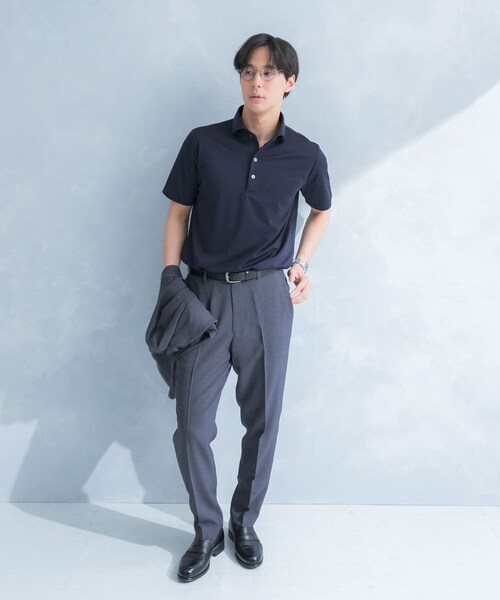 URBAN RESEARCH DOORS(アーバンリサーチドアーズ)の「LIFE STYLE TAILOR トリコットセミワイド半袖プルオーバー無地(シャツ/ブラウス・メンズ・WHITE/NAVY・M/L/XL)」の22枚目の写真