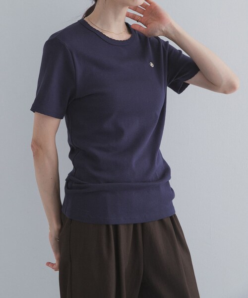 URBAN RESEARCH DOORS(アーバンリサーチドアーズ)の「『別注』PETIT BATEAU×DOORS POINTCOCOTTE T-SHIRTS(Tシャツ/カットソー・レディース・ECUME/OLIVINE/SMOKING/MARQUISE・S/M)」の20枚目の写真