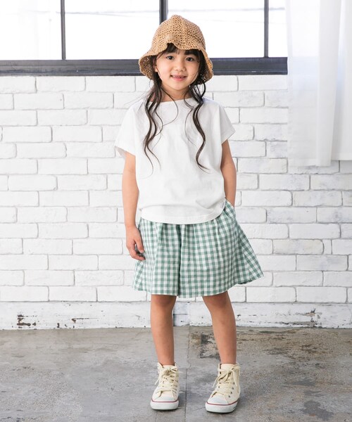 URBAN RESEARCH DOORS(アーバンリサーチドアーズ)の「『親子リンク』add fabrics防汚Tシャツ(KIDS)(その他トップス・キッズ・ORANGE/WHITE・105/120/135/150)」の8枚目の写真