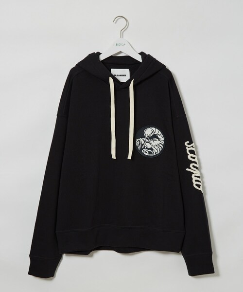 ADAM ET ROPE'（アダムエロペ）の「MENS【JIL SANDER】HOODIE SWEATSHIRT（パーカー・メンズ・ブラック・L/M）」の2枚目の写真