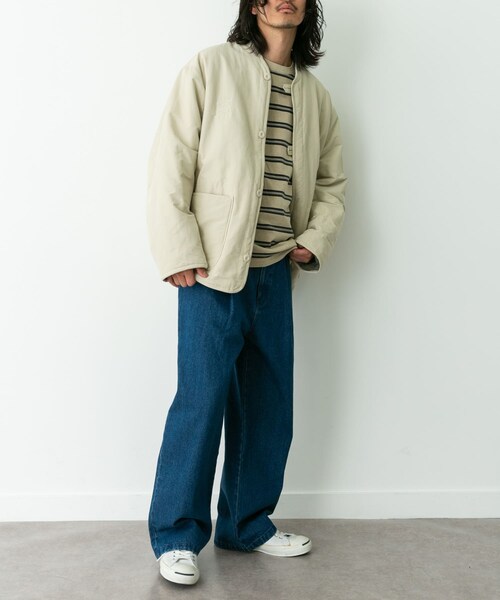 URBAN RESEARCH Sonny Label（アーバンリサーチサニーレーベル）の「『別注』ARMY TWILL×Sonny Label　Reversible Jacket（テーラードジャケット・メンズ・IVORY/KHAKI/BLACK/NAVY・S/M/L）」の22枚目の写真