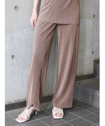 MURUA | シャイニープリーツパンツ(スウェットパンツ)