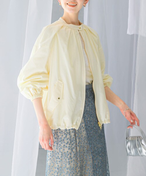 URBAN RESEARCH ROSSO（アーバンリサーチロッソ）の「ギャザーボリュームブルゾン（ブルゾン・レディース・L/KHAKI/OFF WHITE/BLACK・FREE）」の6枚目の写真