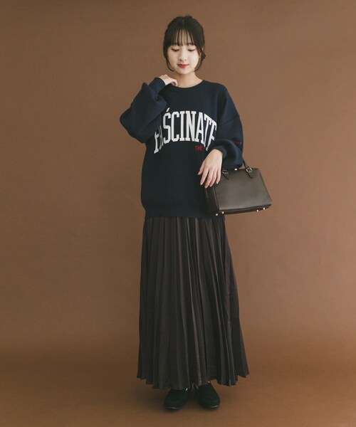 ITEMS URBANRESEARCH（アイテムズ アーバンリサーチ）の「サテンプリーツスカート（スカート・レディース・CHA/BRN/P.BEG・FREE）」の8枚目の写真